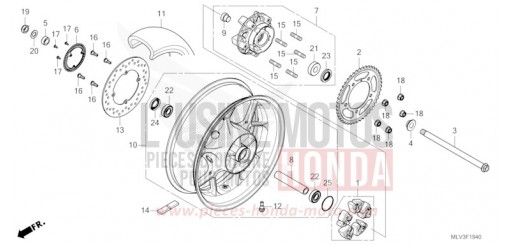ROUE ARRIERE CB1000ST de 2026